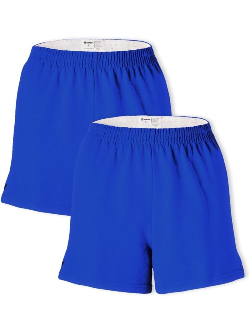 Athletic Cheer Shorts for Women, Cotton Blend, 3” Inseam, 2-Pack, Comfortable